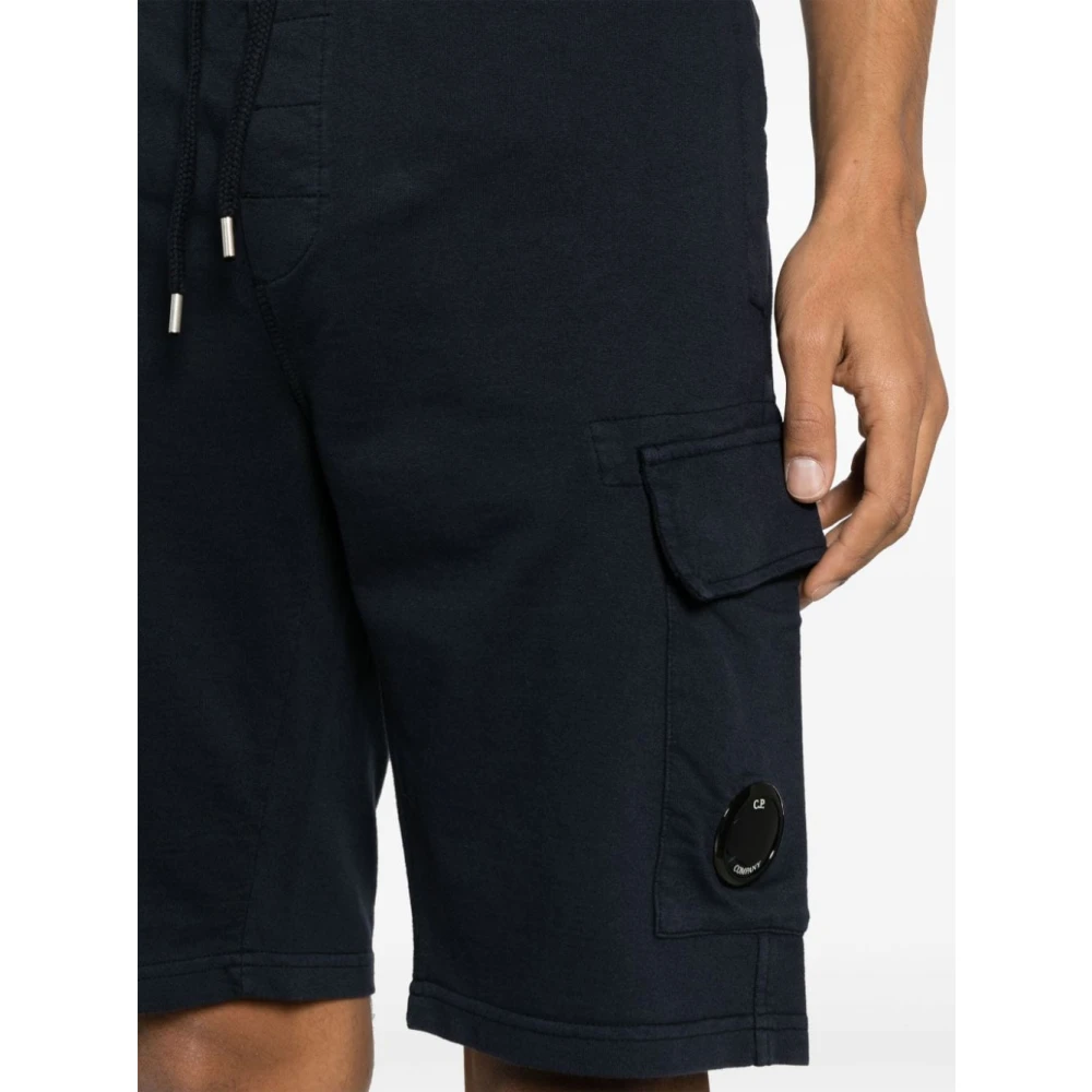 C.P. Company Blauwe Casual Shorts met Cargo Zak Blue Heren