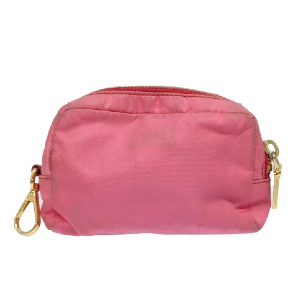 Prada Vintage Pre-owned Nylon pouches Pink Dames