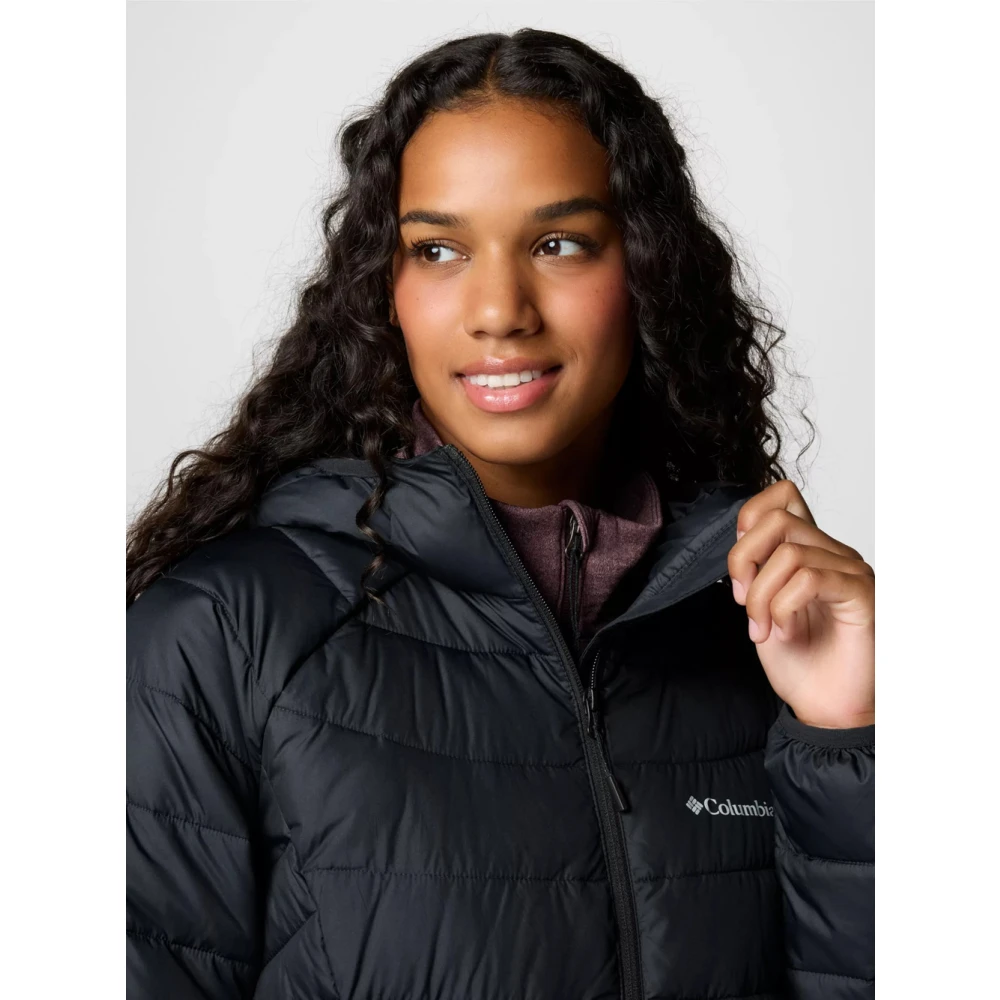 Columbia Zwarte Powder Lite Mid Winterjas Black Dames
