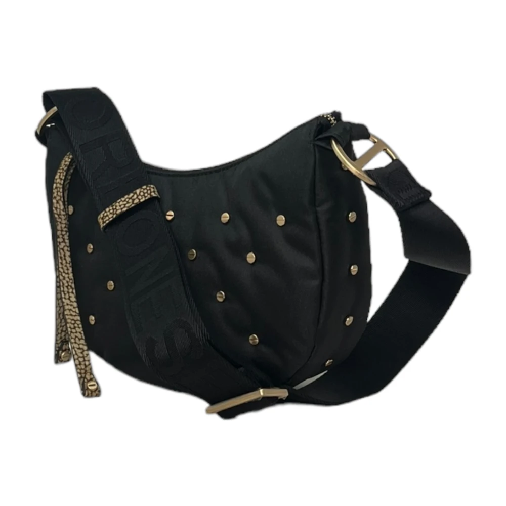 Borbonese Luna Mini Schoudertas Black Dames