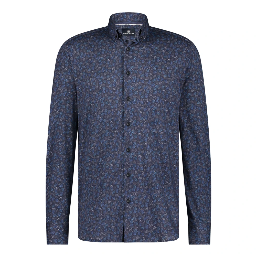 State of Art Casual Overhemd Blue Heren