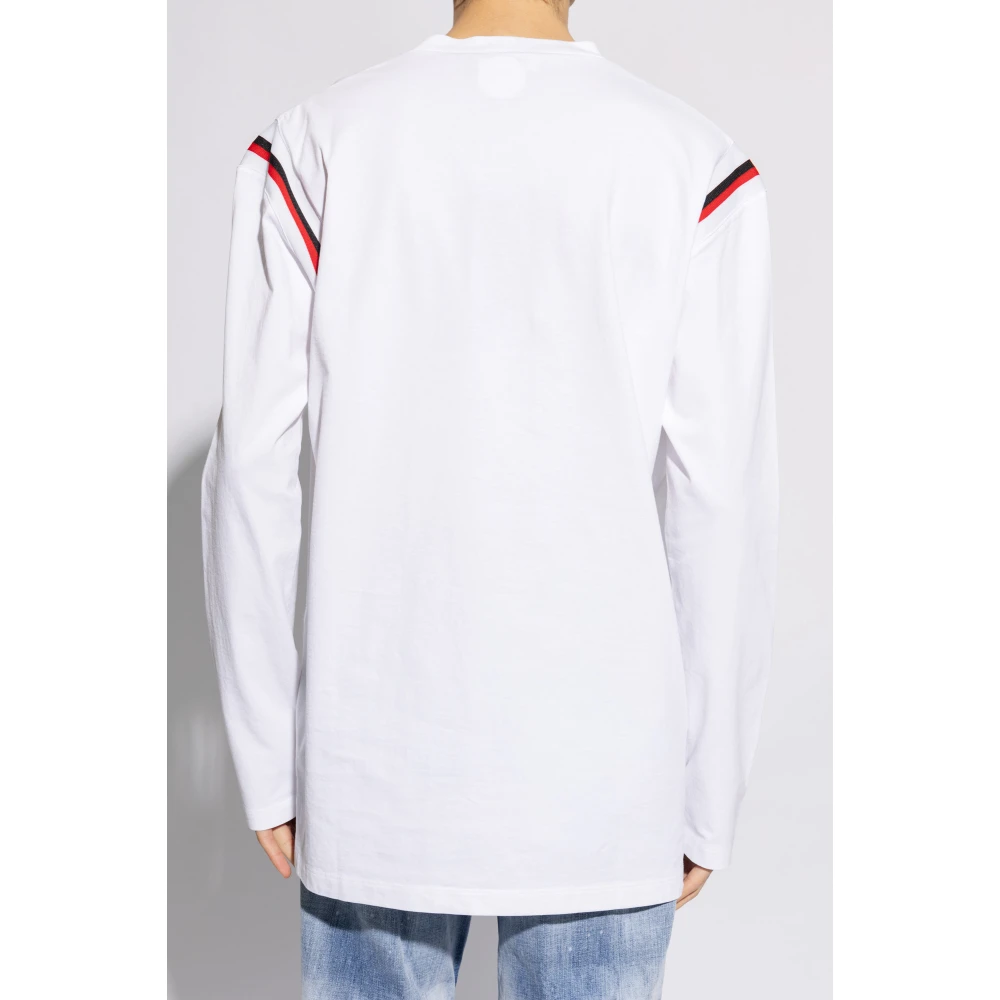 Dsquared2 T-shirt met lange mouwen White Heren