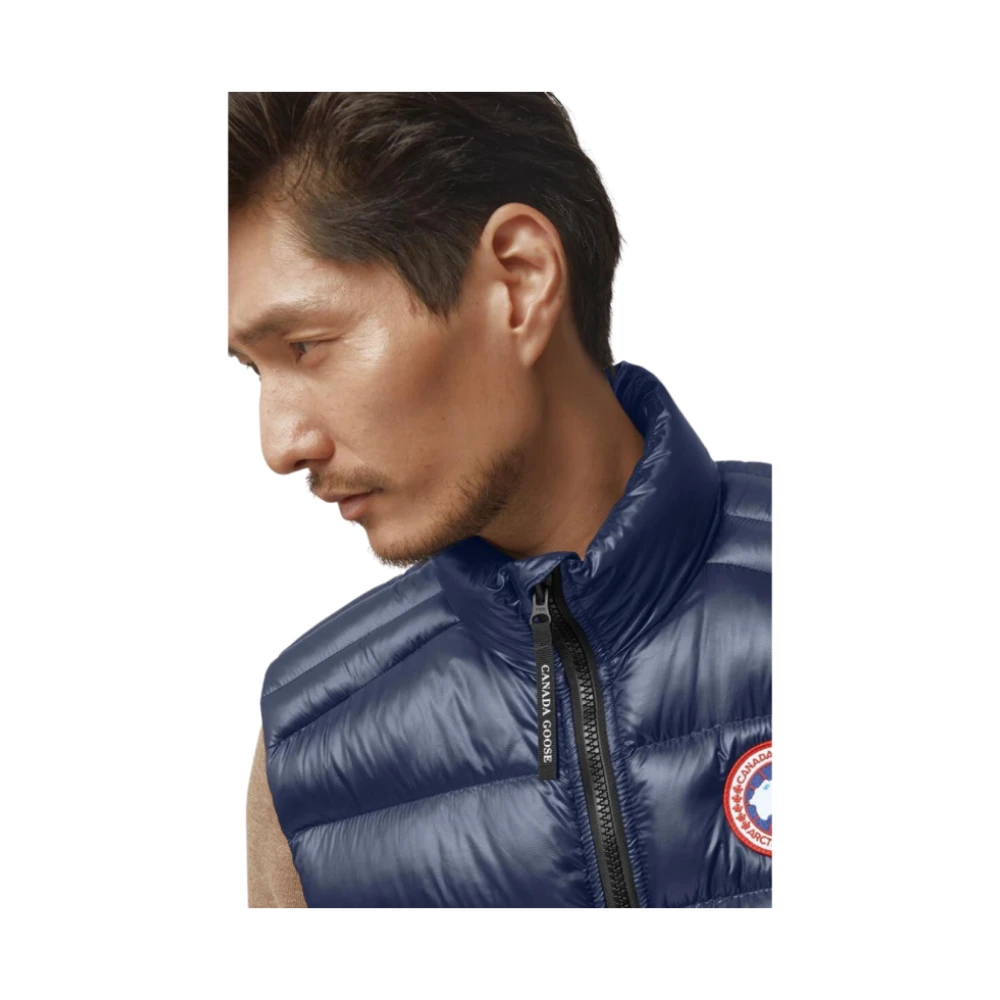 Canada Goose Marineblauwe Crofton Mouwloze Donsvest Blue Heren