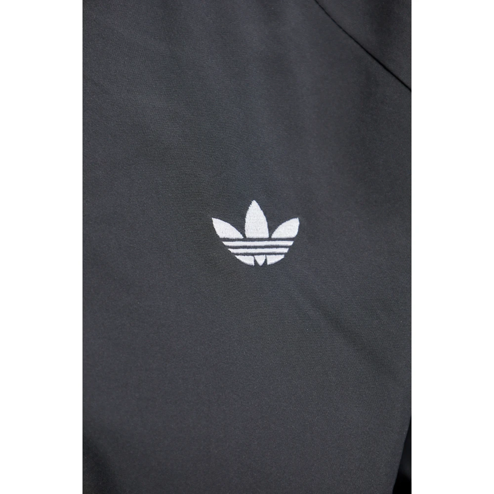 adidas Originals Lichtgewicht Jack met Logo Gray Dames