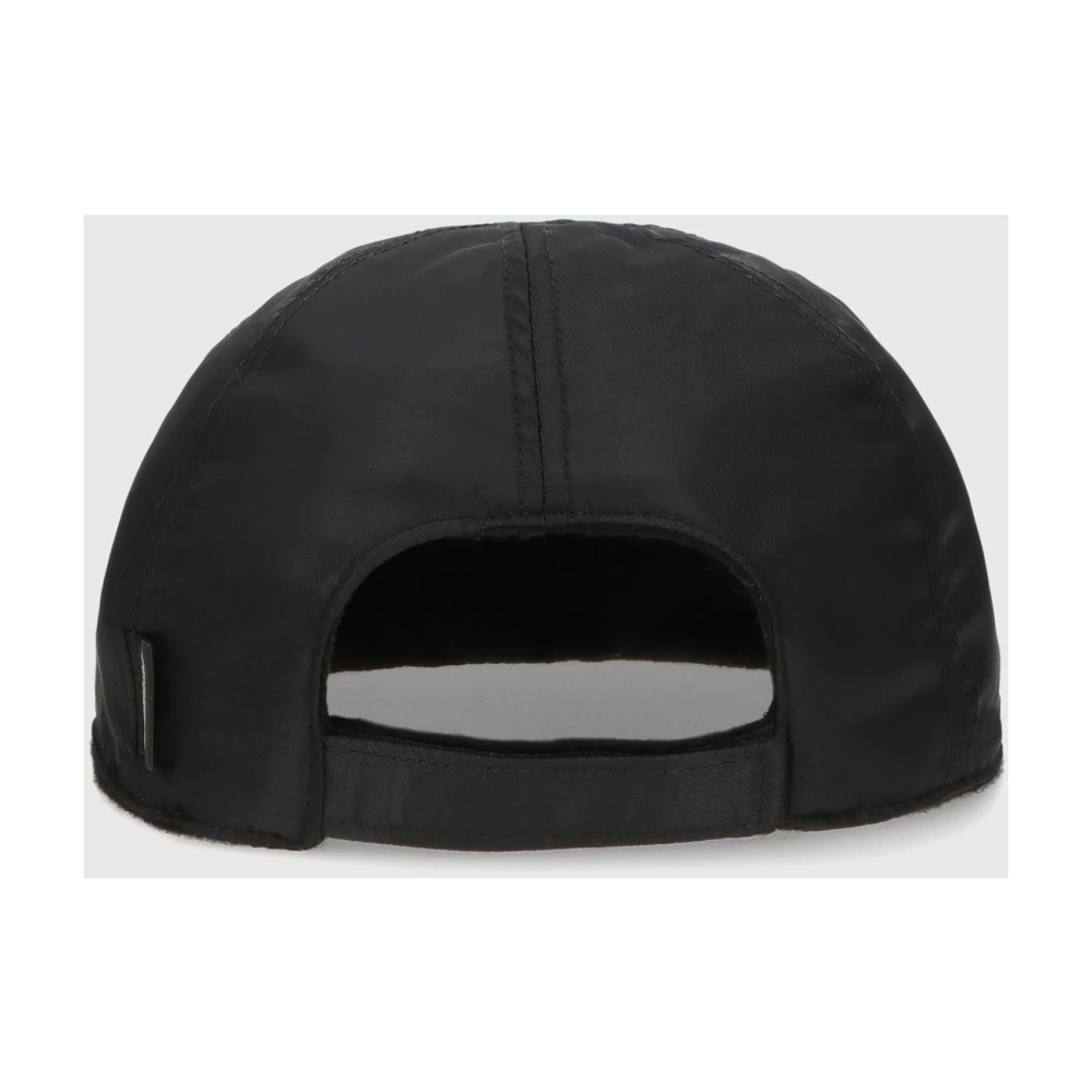 Borsalino Omkeerbare Cashmere Baseballpet Black Unisex
