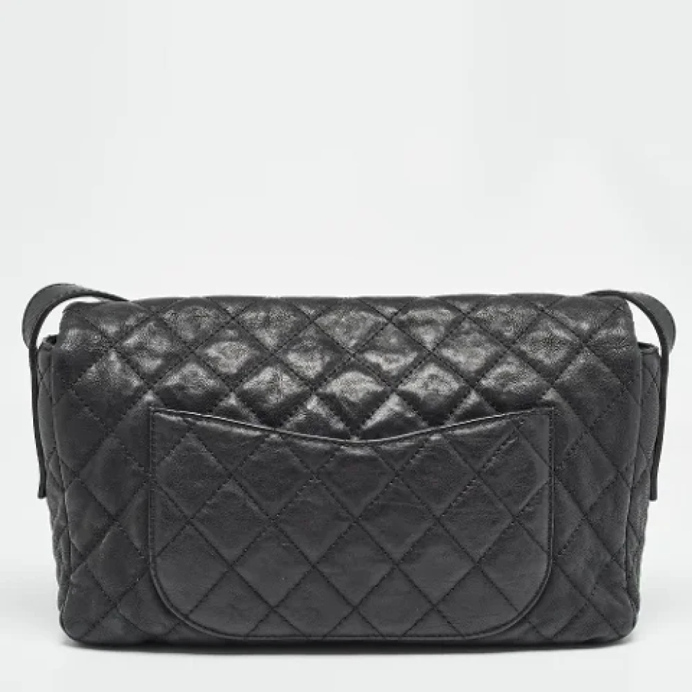 Chanel Vintage Pre-owned Leather chanel-bags Black Dames