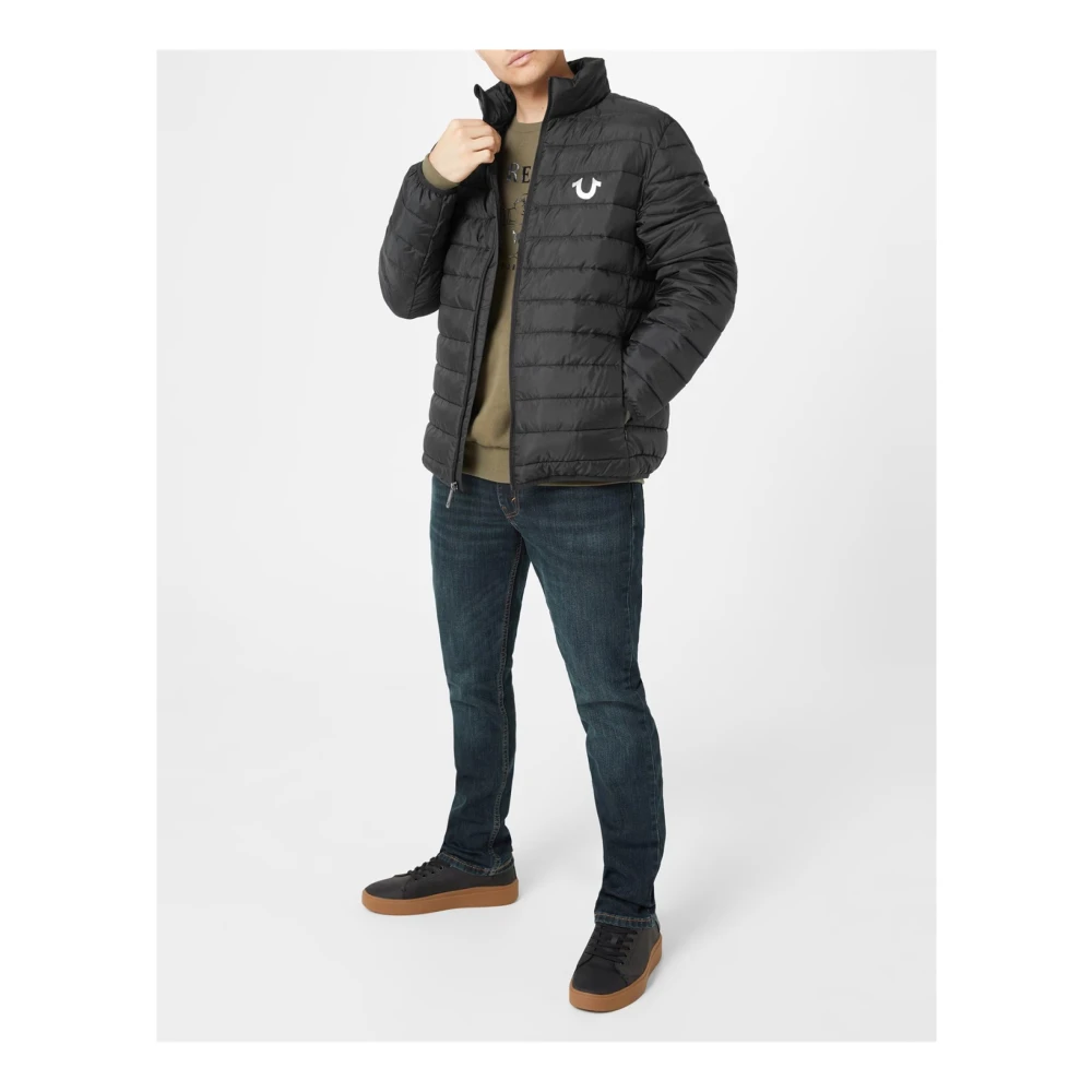 True Religion Horseshoe Logo Puffer Jacket Black Heren