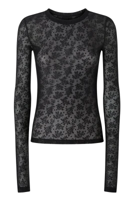 Transparent Flocked Top