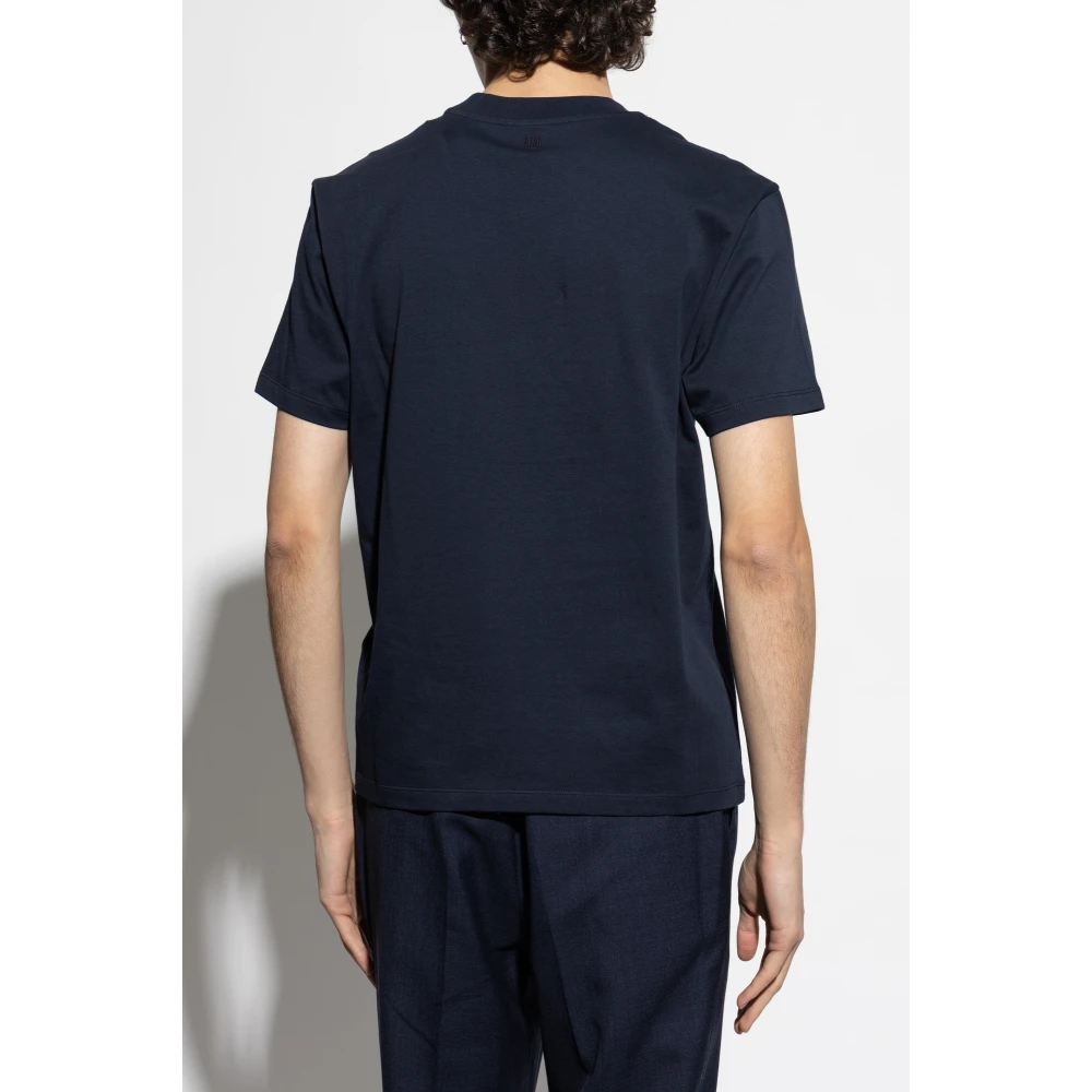 Ami Paris T-shirt met logo Blue Heren