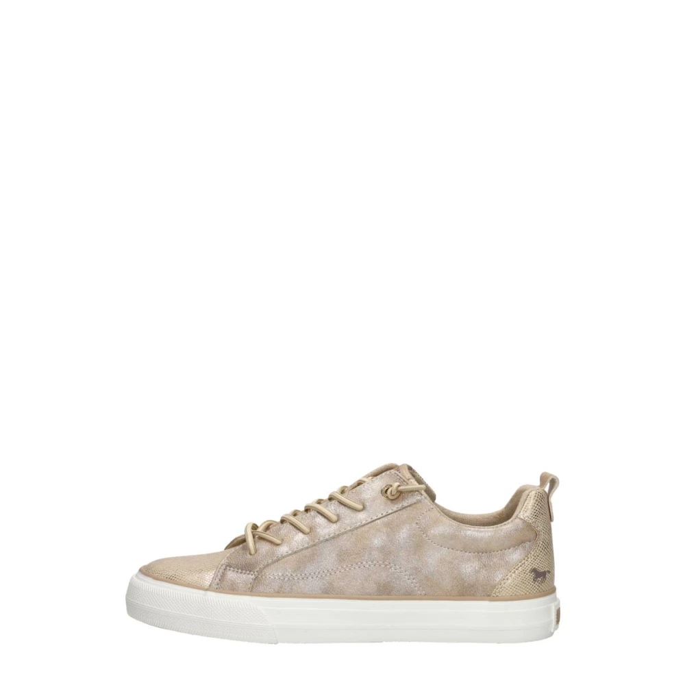 Mustang Veterschoenen Laag Dames Schoenen Geel