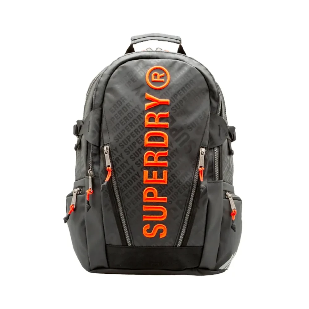 Superdry Men's Black Backpacks, One Size, Tarp All Over Backpack