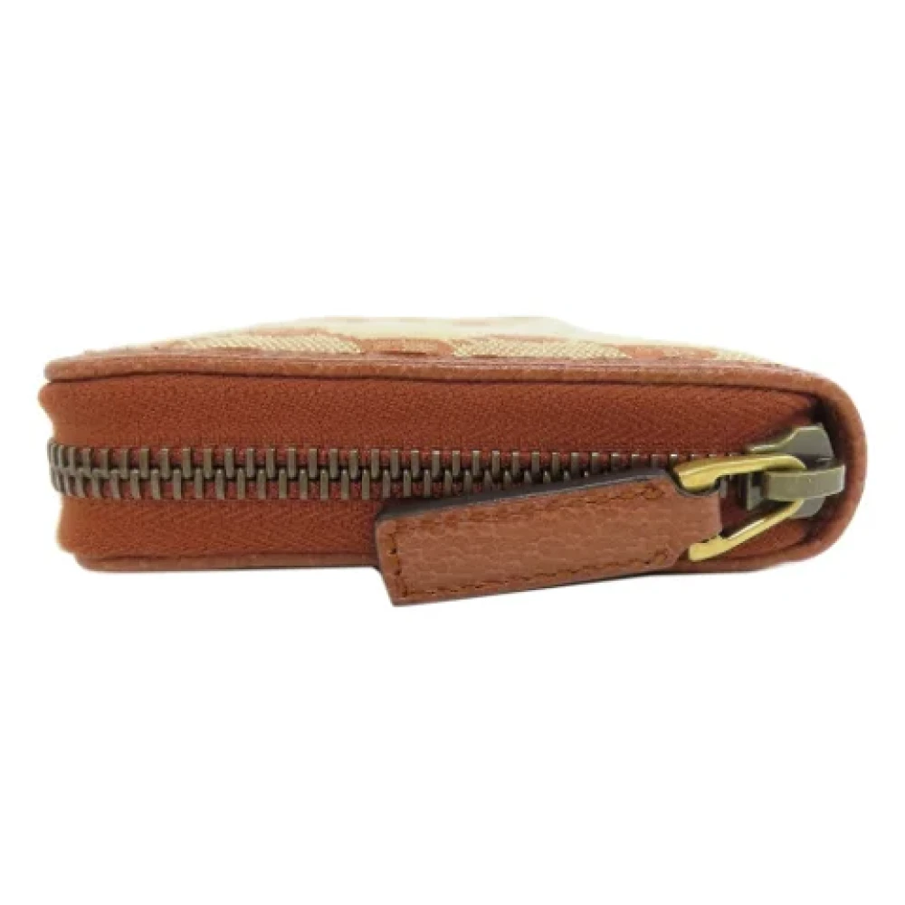 Gucci Vintage Pre-owned Canvas wallets Brown Dames