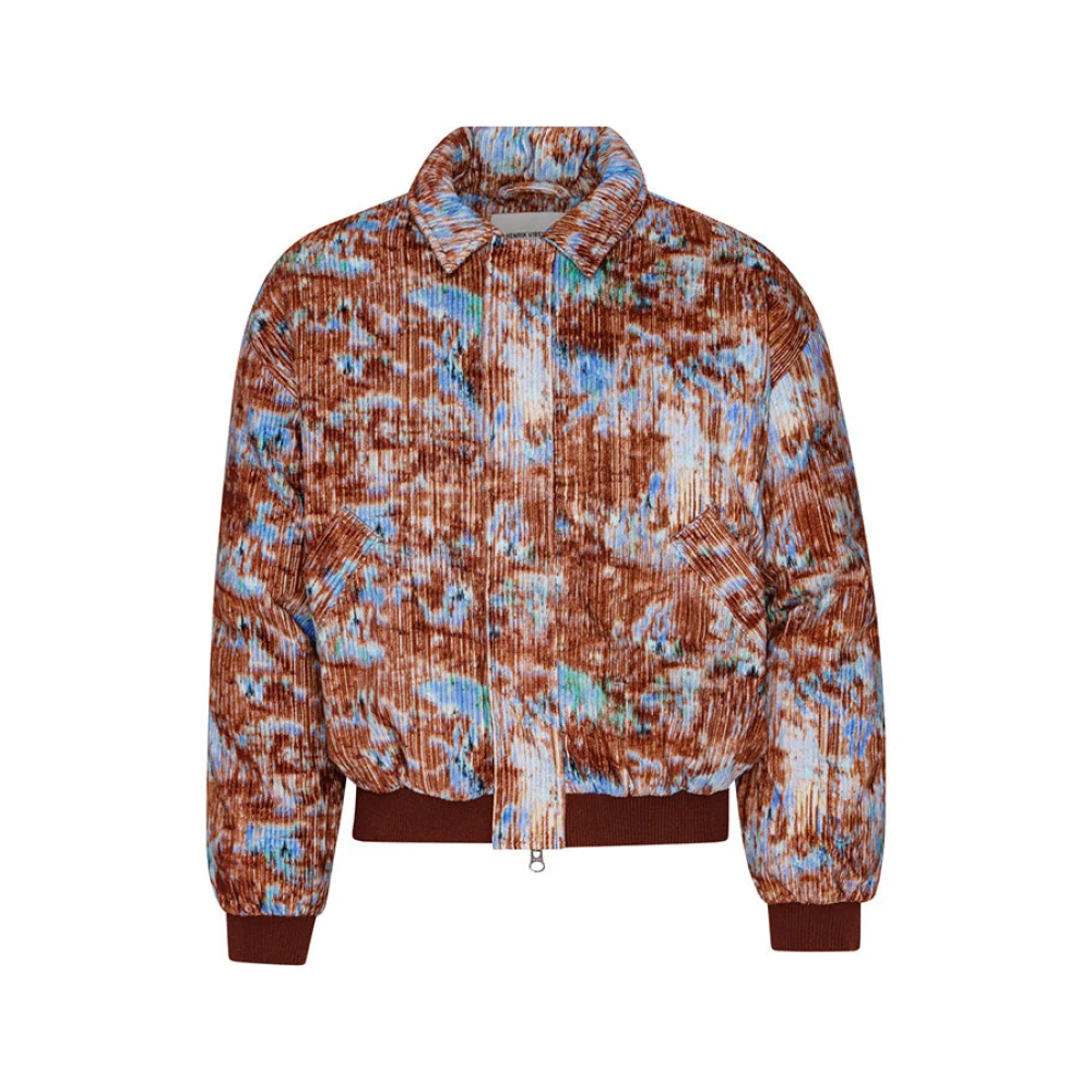 Henrik Vibskov Abstract Print Corduroy Bomberjack Multicolor Heren