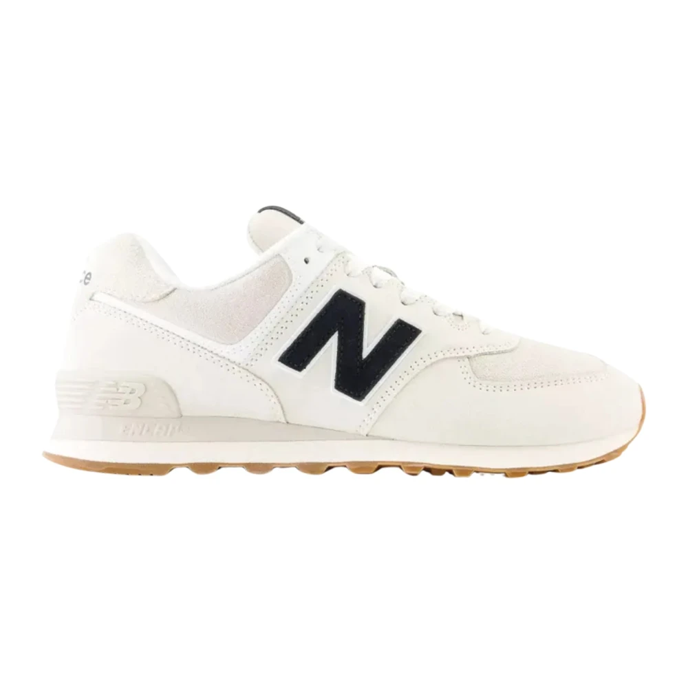 New Balance Suède Veterschoenen Rubberen Zool Heren Schoenen Wit