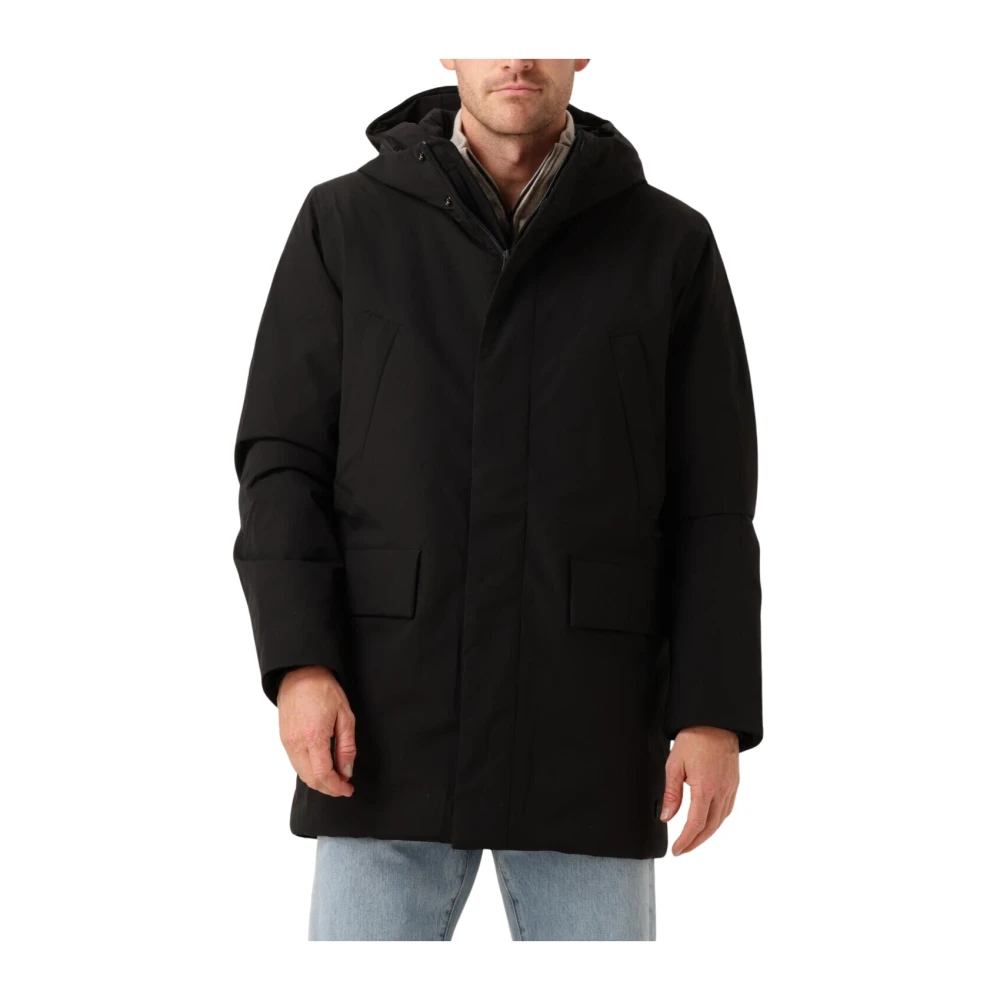 Elvine Zwarte Winter Parka voor Mannen Black Heren