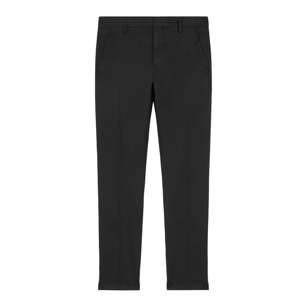 Dondup Men's Black Slim-Fit Trousers, W31, Slim Fit Trousers