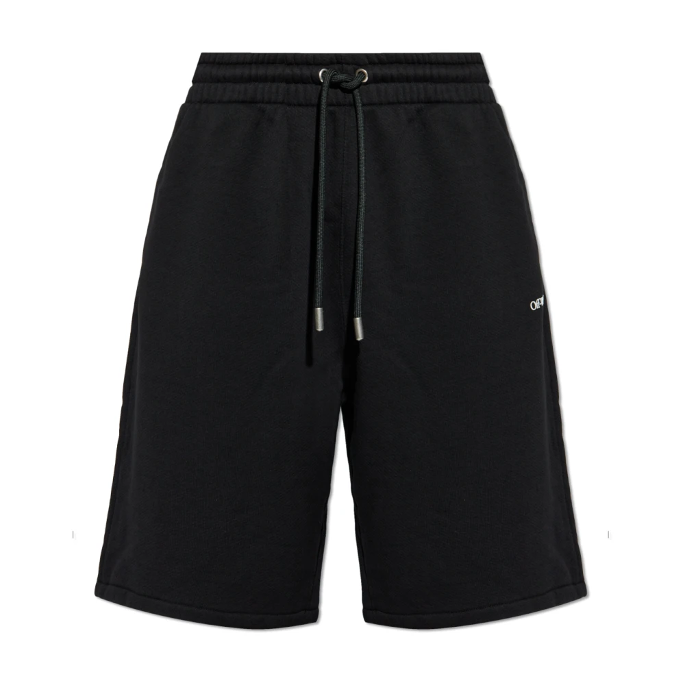 Off White Logo shorts Black, Herr