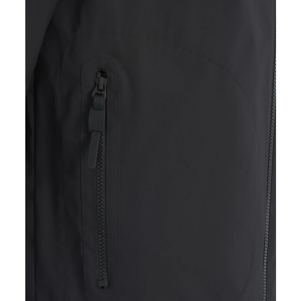 Peuterey Zwarte waterafstotende jas Svalbard Black Heren