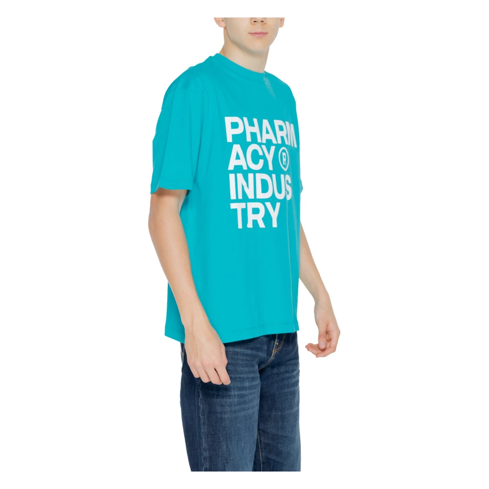 Pharmacy Industry Turquoise Print Heren T-shirt Blue Heren
