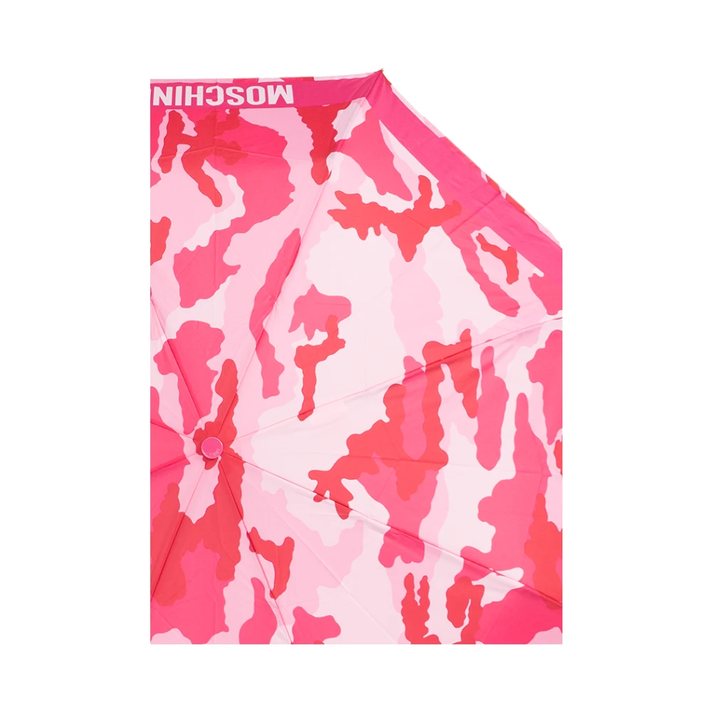 Moschino Paraplu met logo Pink Unisex