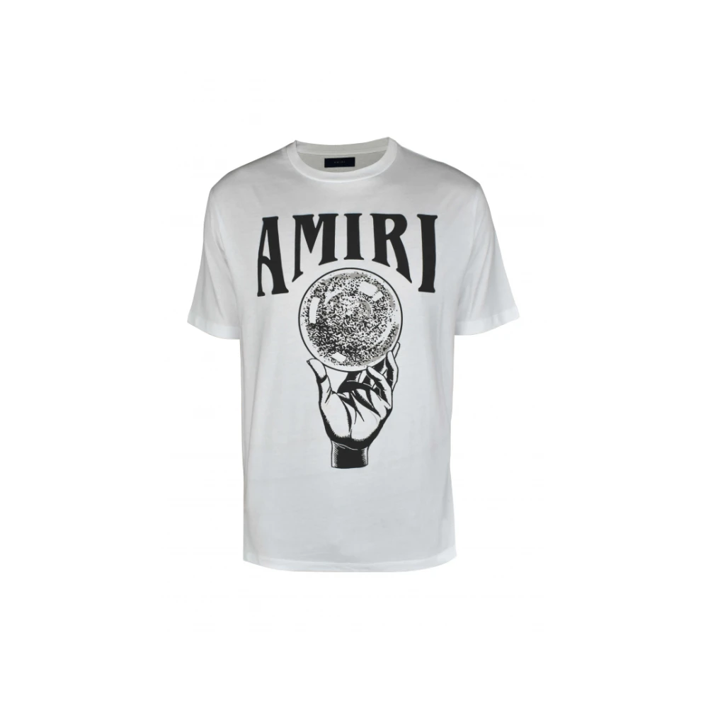 Amiri Witte Katoenen Grafische T-shirt White Heren