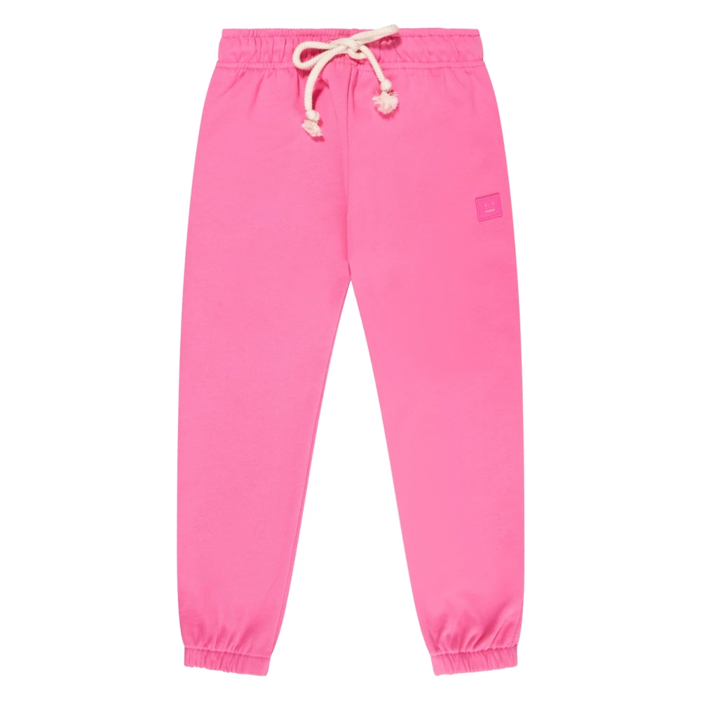 Acne Studios Women's Pink Face Joggers