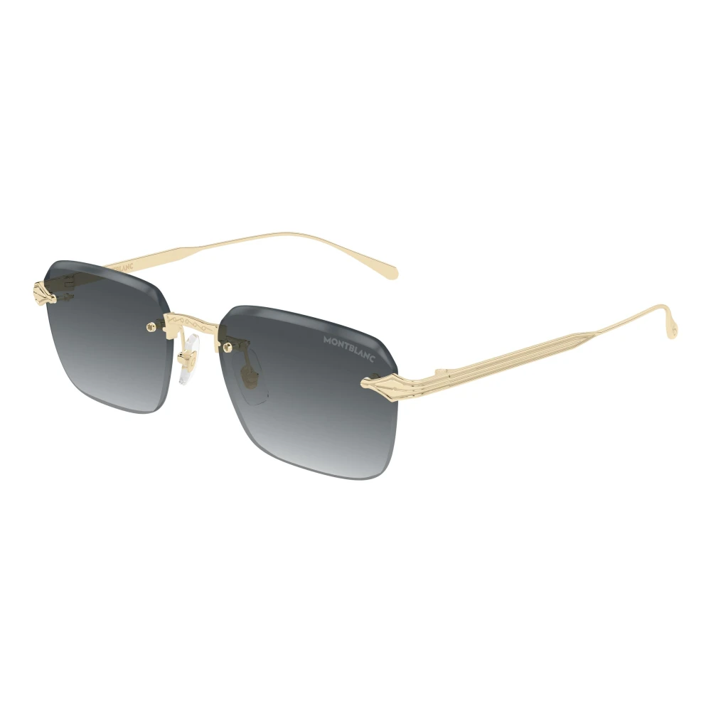 Montblanc Men's Yellow Sunglasses, 54 Mm, Rectangular Sunglasses