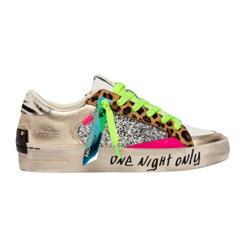 Crime London Multicolor Sneakers, Female, 4 Uk, Sk8 Deluxe