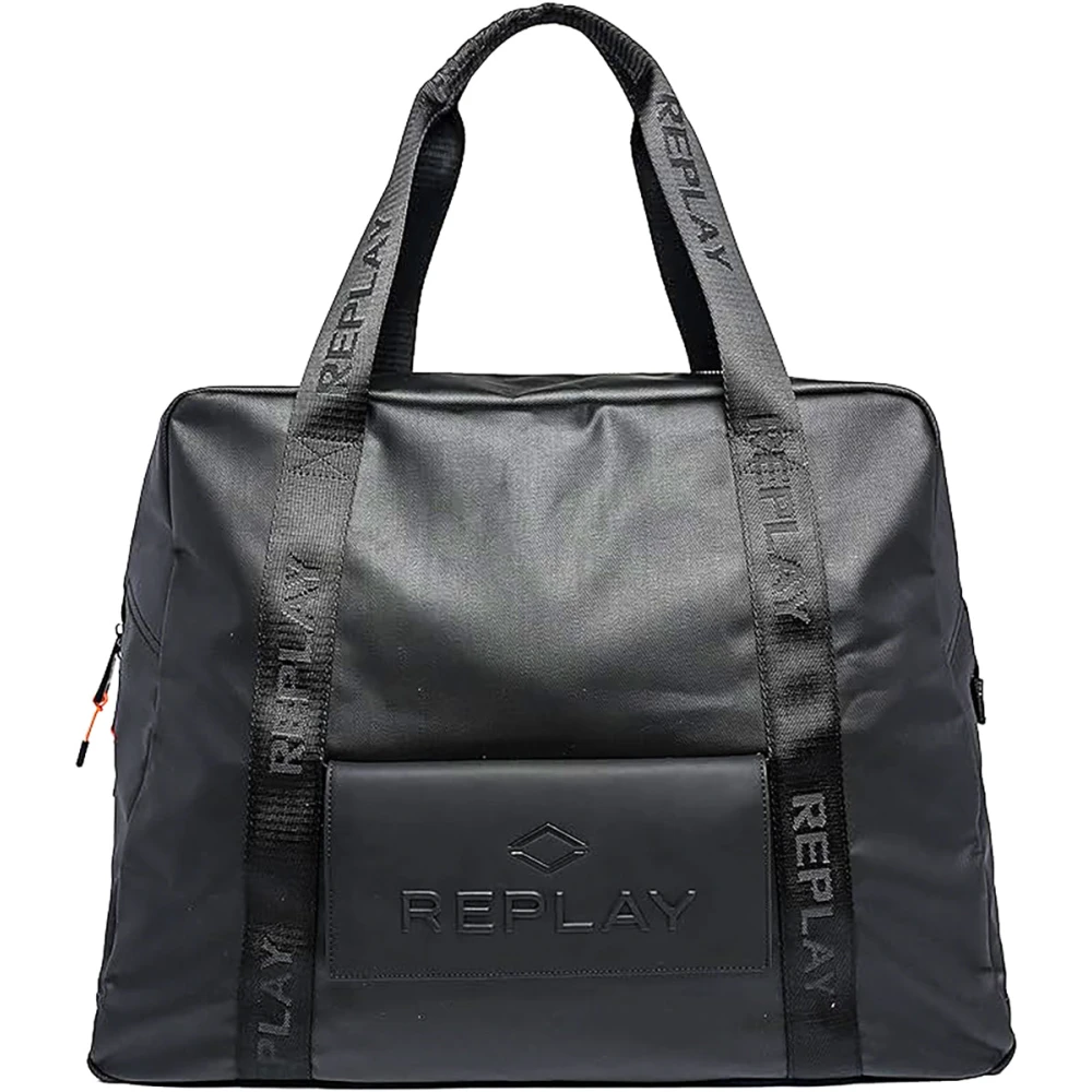 Replay Men's Black Lightweight Duffle Bag - Weekend Bags - One Size - Bags