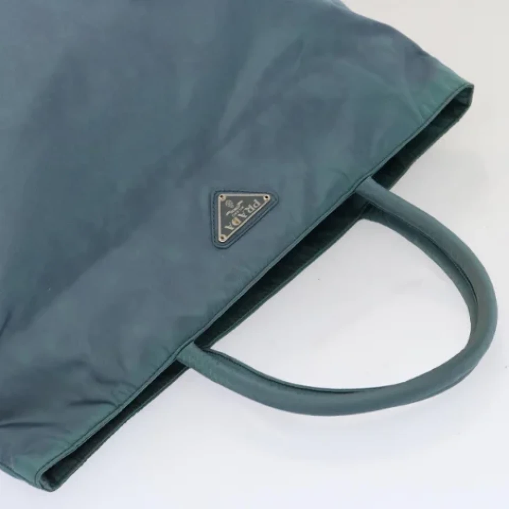 Prada Vintage Pre-owned Nylon totes Blue Dames
