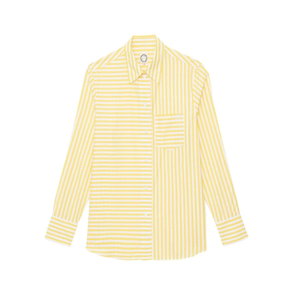 Ines De La Fressange Paris Gele Gestreepte Maureen Shirt Yellow Dames