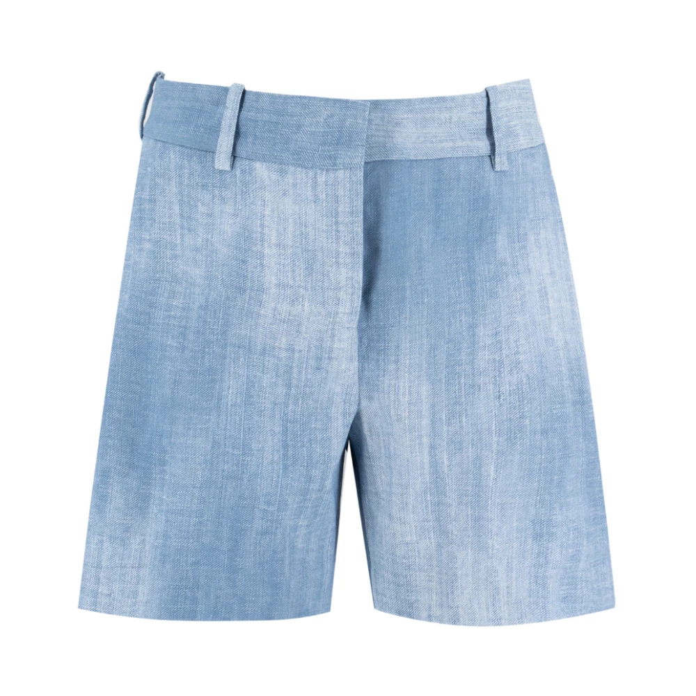 Ermanno Scervino Vintage Denim High Waisted Shorts Blue Dames