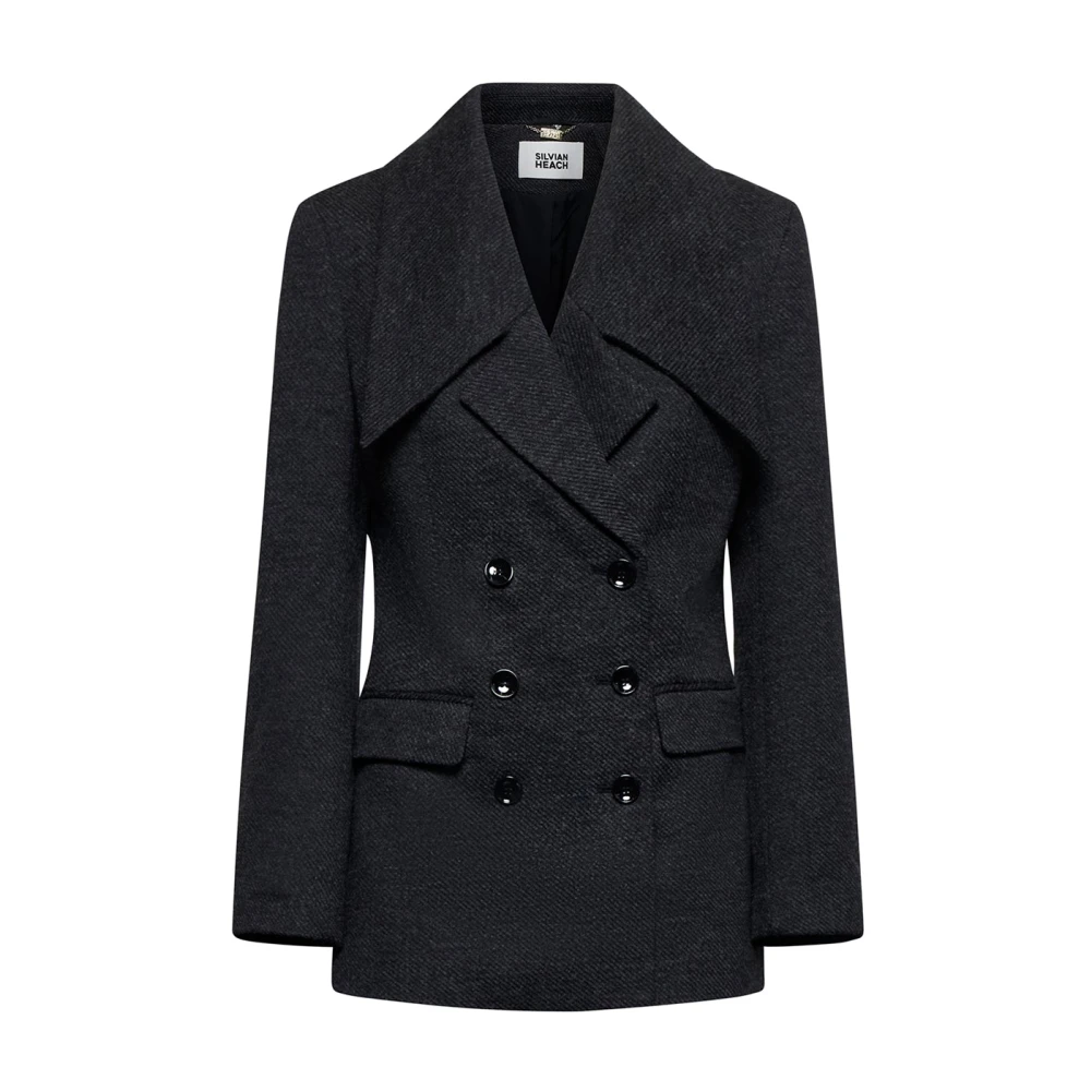 Silvian Heach Donna Grigio Giacche, L, New,