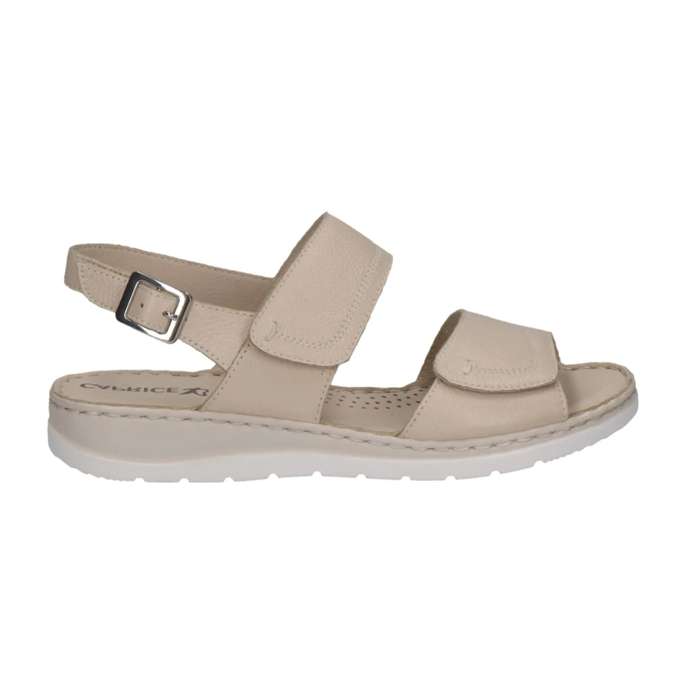 Beige Casual Open Flate Sandaler