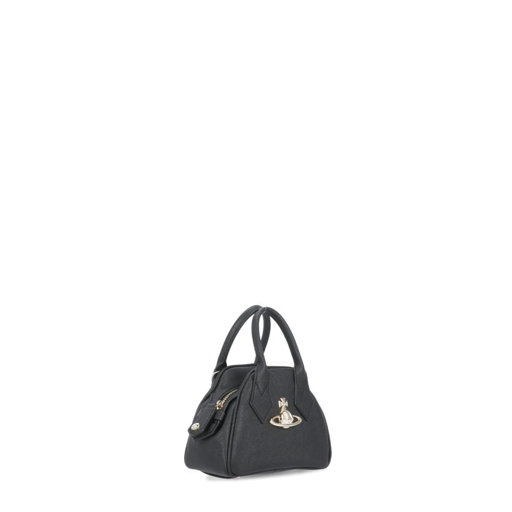 Vivienne Westwood Zwarte Synthetisch Leren Handtas met Orb Logo Black Dames