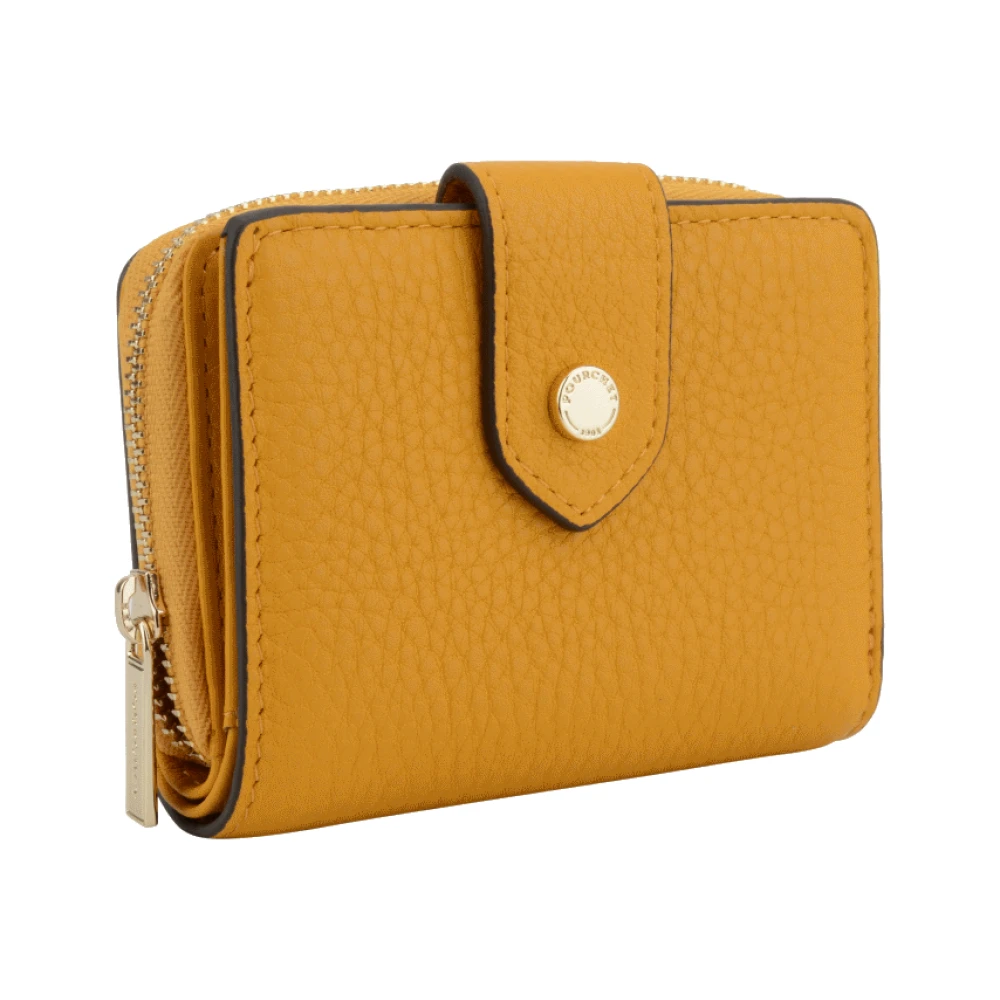 Pourchet Paris Klubb Flap Plånbok Safran Yellow, Dam