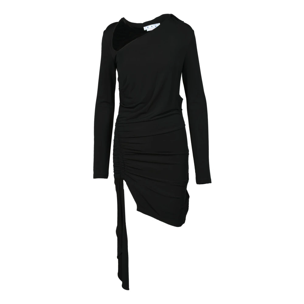 Off White Damesjurk Viscose Elastaan Mix Black Dames