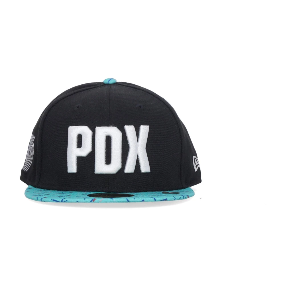 new era NBA City Night Platklep Pet Black Heren