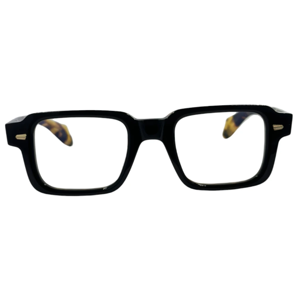 Cutler And Gross Vintage vierkante zonnebril met dierenprint Black Dames