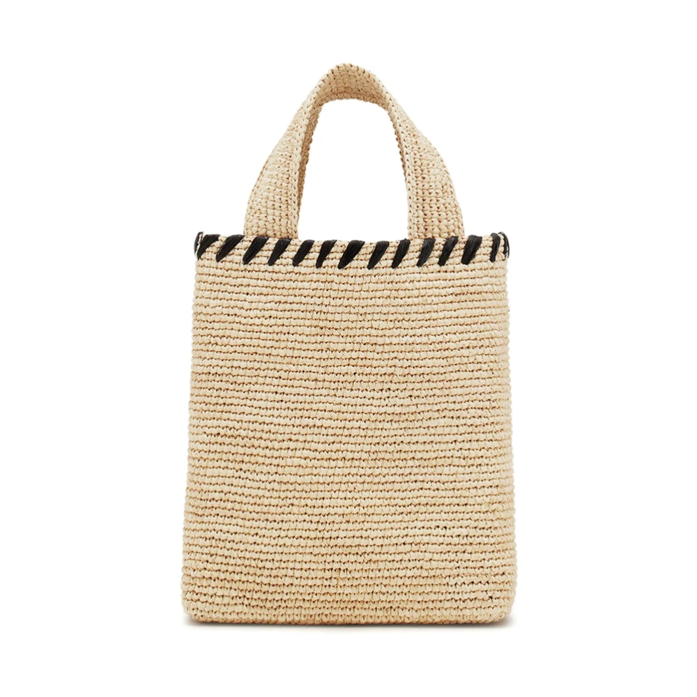 Lanvin Beige Schoudertas met Whipstitch-afwerking Beige Dames