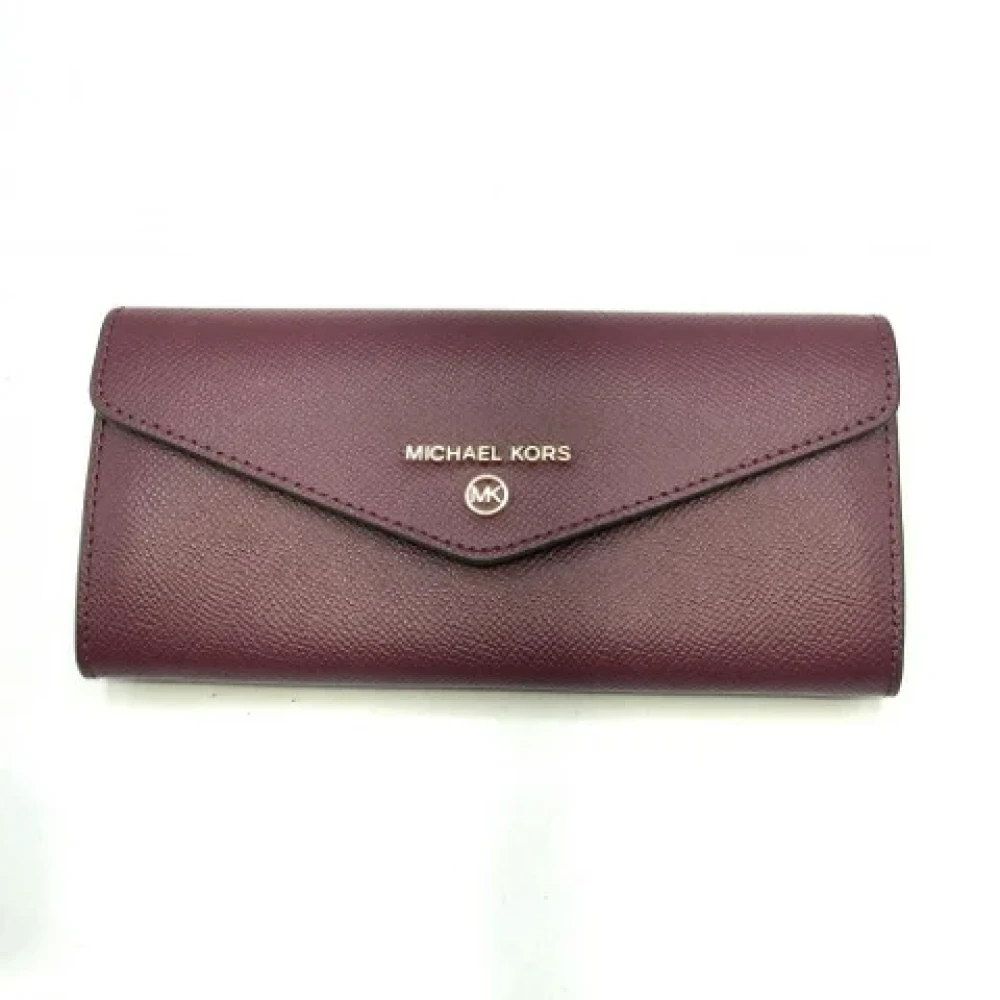 Michael Kors Pre-owned Fabric wallets Red Dames