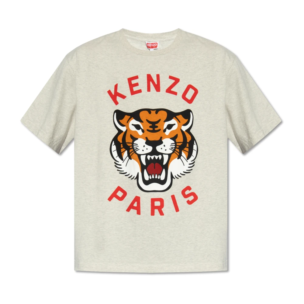 Kenzo T-shirt met logo Gray Heren