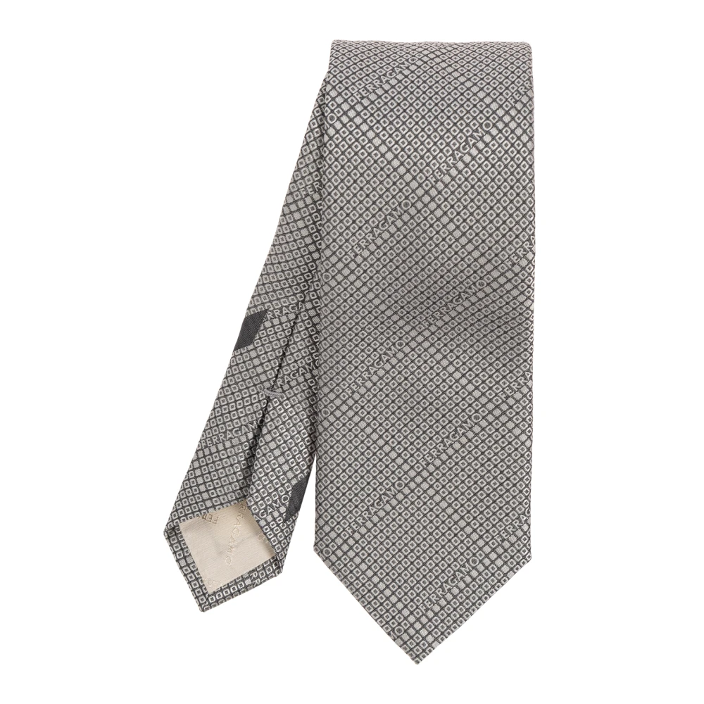 Salvatore Ferragamo Zijden stropdas Gray Heren