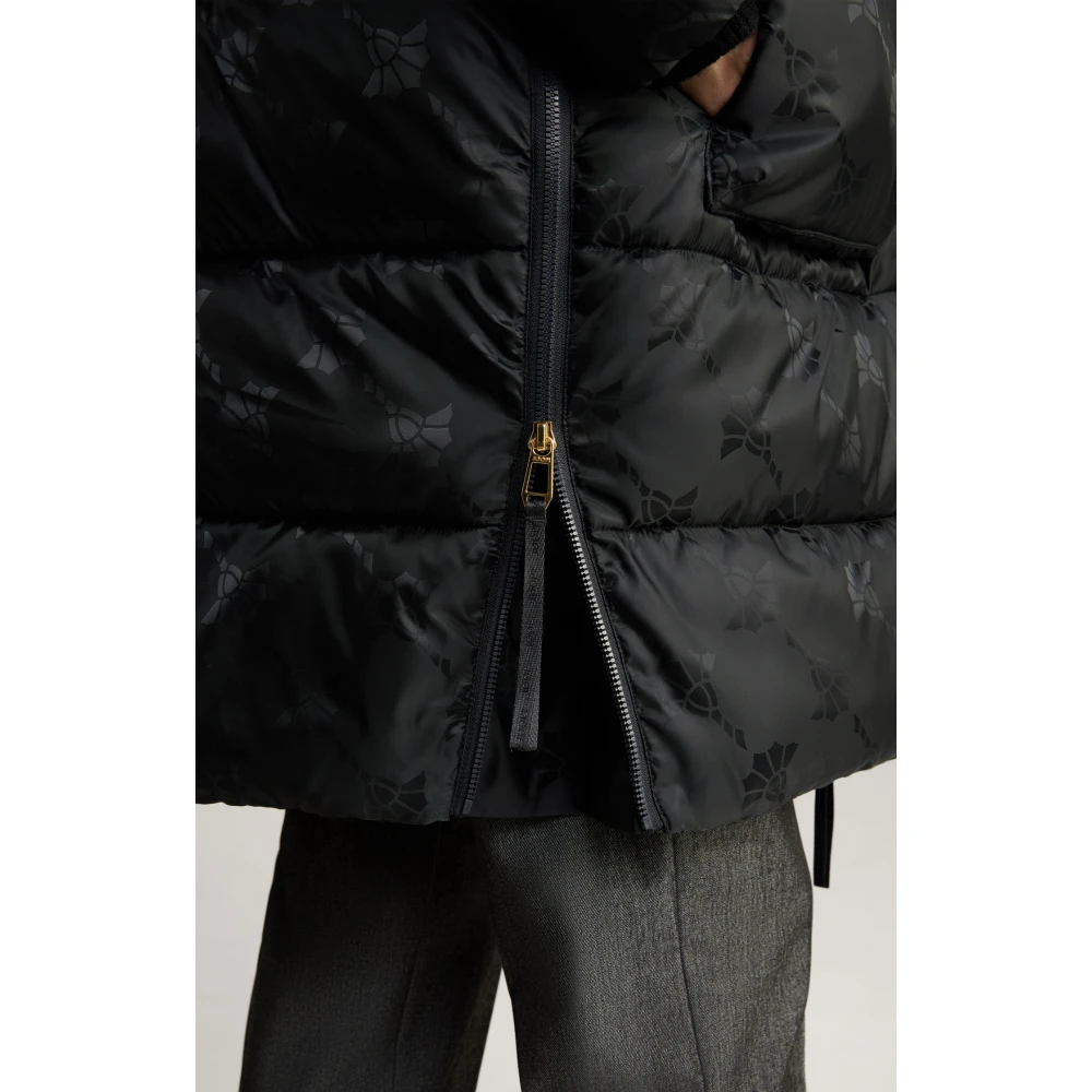 Joop! Grafische Bloem Hoodie Black Dames
