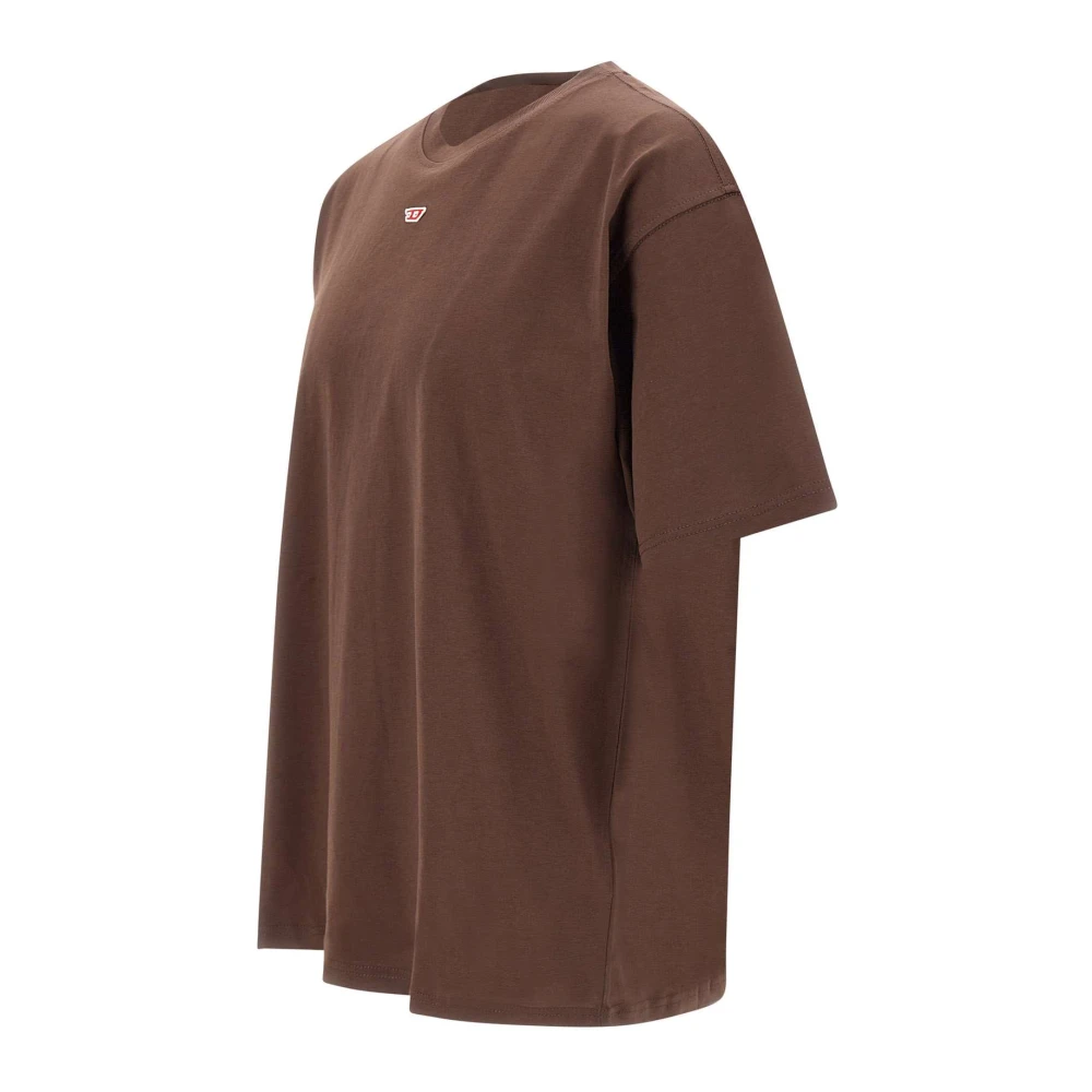 Diesel Bruine T-shirts en Polos Brown Heren