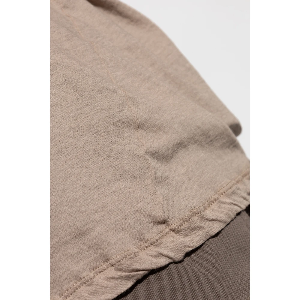 Rick Owens T-shirt Level T Brown Heren