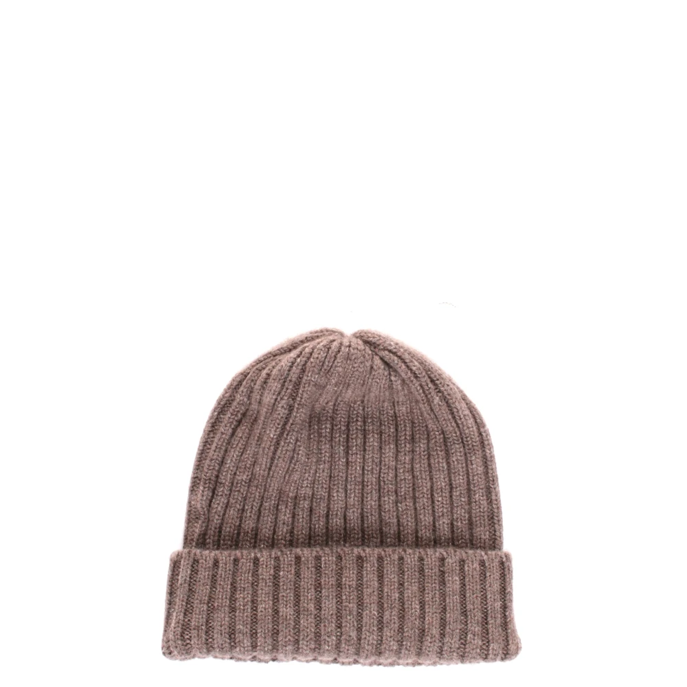 Fedeli Kasjmier Beanie Hoed Brown Heren