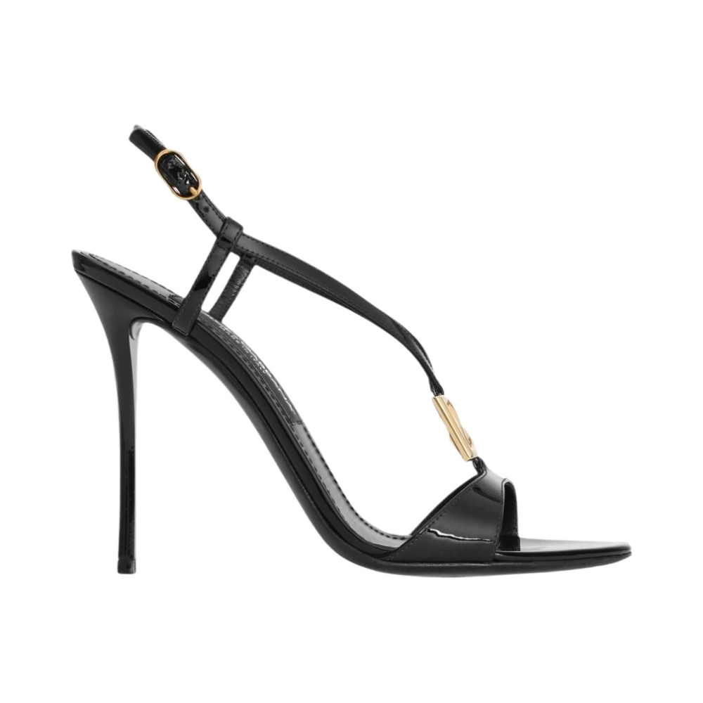 Dolce & Gabbana Keira Sandal - Female - High Heel Sandals - Black - 4 Uk - Shoes