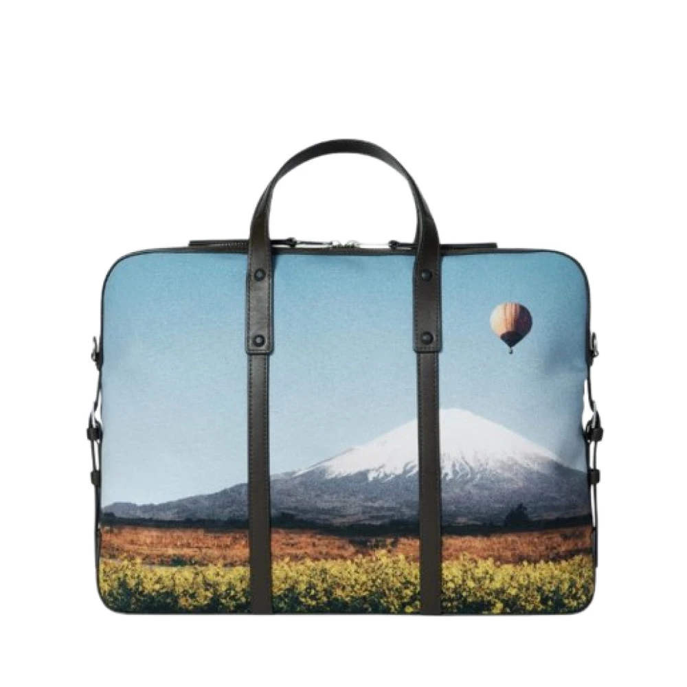 PS By Paul Smith Multikleur zakelijke tas met kalfsleren afwerking Multicolor Heren