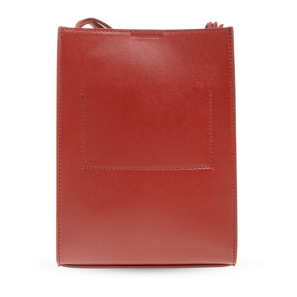 Jil Sander Tangle Kleine schoudertas met logo Red Dames
